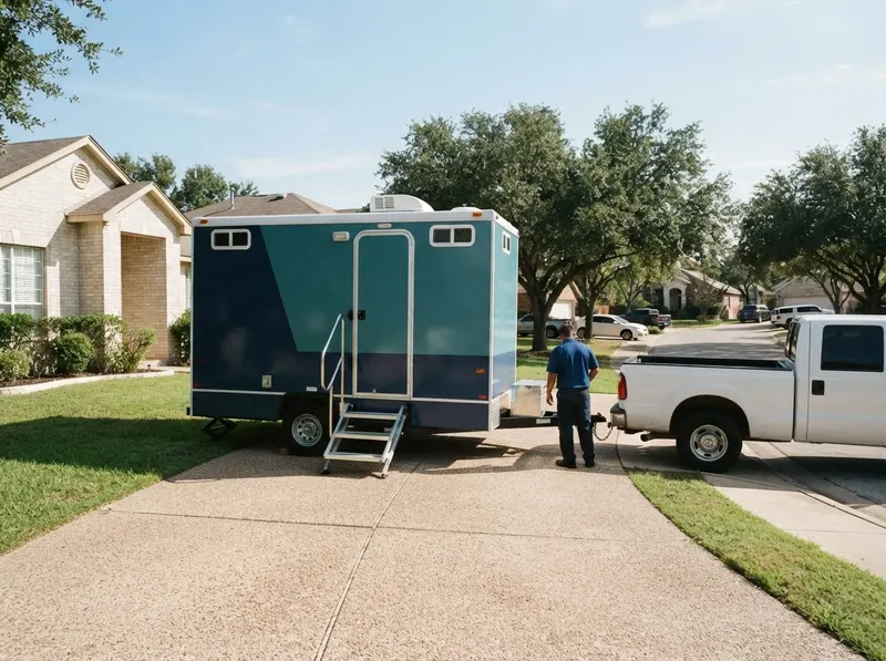 Multi-Station VIP Restroom Trailer Rental in Round Rock, TX